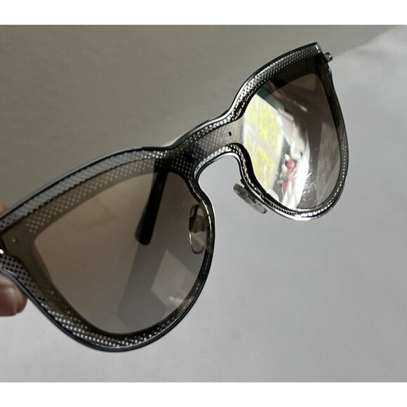 VALENTINO VA GUNMETAL BROWN CAT EYE AUTHENTIC SUNGLASSES ITALY main image 9